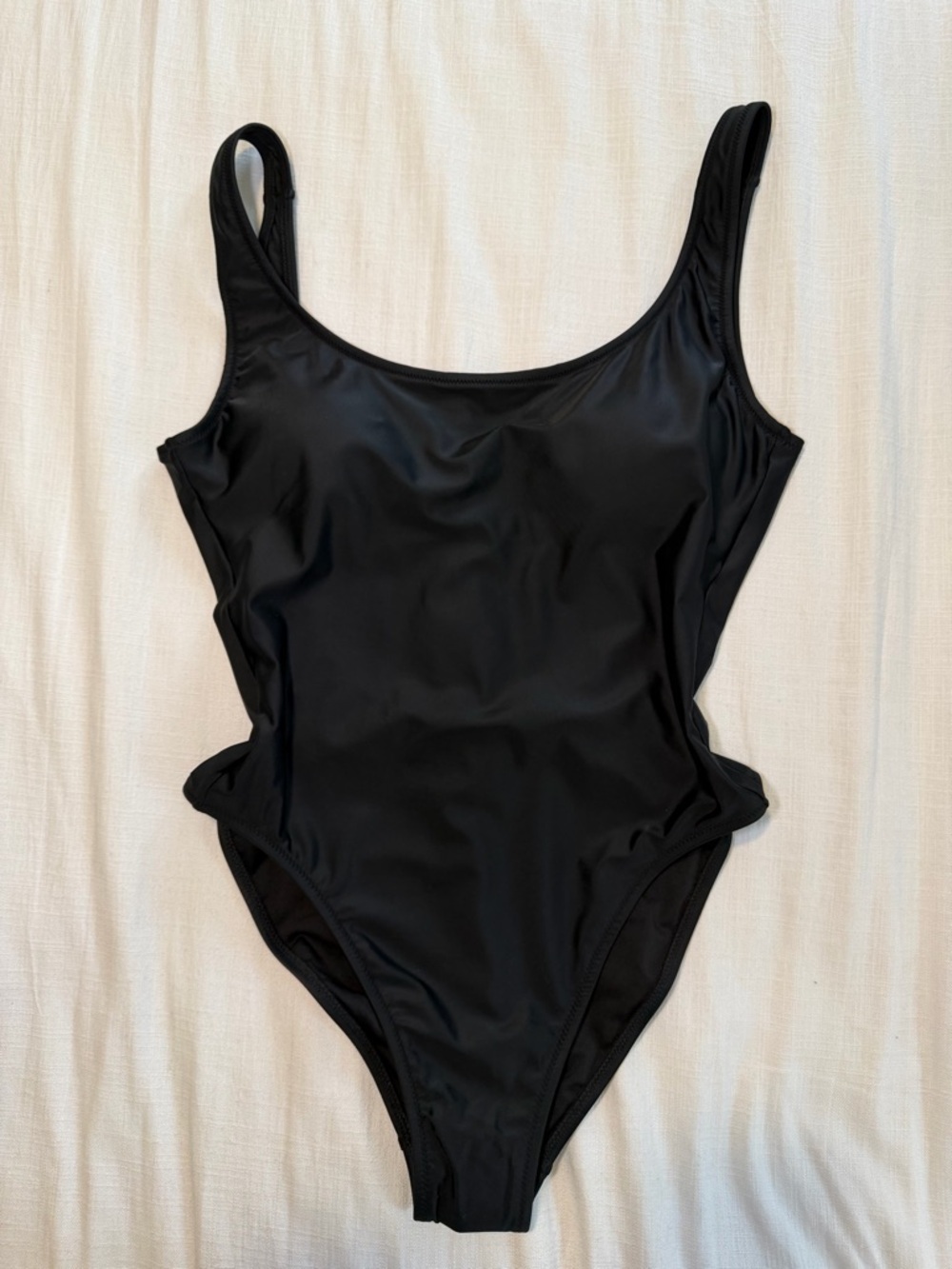 J Crew NWT Swim Scoop Back Swimsuit Size 8 Black - Picture 5 of 12